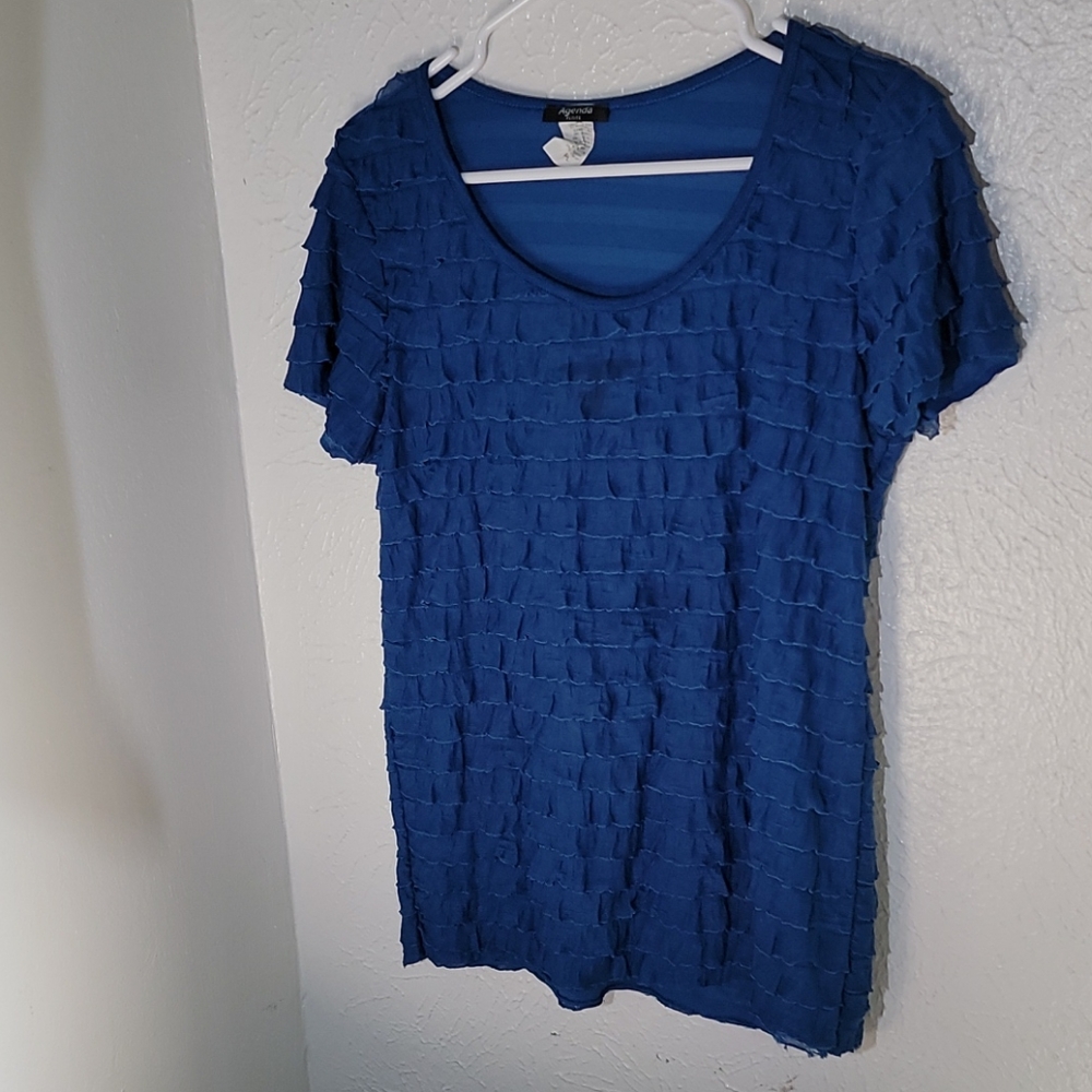 Petite Large Blouse short sleeve